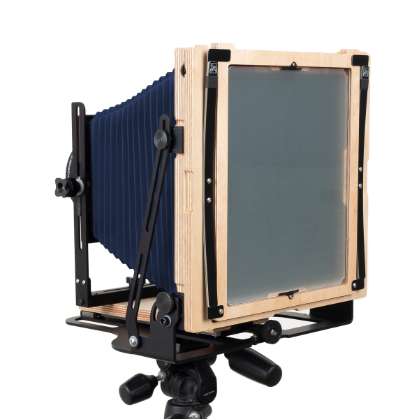 Intrepid 8x10 Camera Wood - Blue Bellows