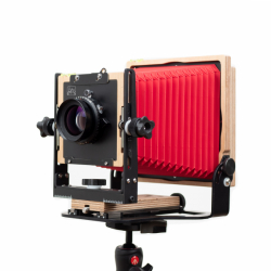 product Intrepid 4x5 Film Camera - Red Bellows