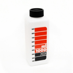 Jobo Wide Neck 1000ml Storage Bottles - White 