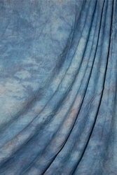 Savage Accent Crushed Muslin Background <br>10 foot by 24 foot Apex Blue