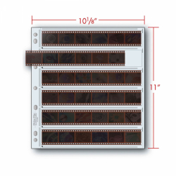 PRINTFILE ULT 35-6BXW Archival Negative Preservers 35mm - 6 Strips of 6 Negatives - 25 Pack