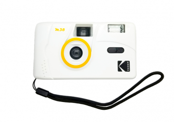 product Kodak M38 35mm Film Camera with Flash - White