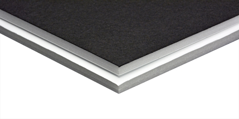 Freestyle Foam Board Black, White - 40 in. x 60 in. x 3/16 in., 25 Sheet Pack