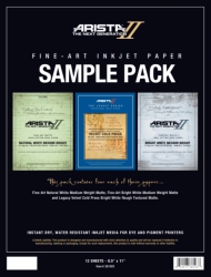 Arista-II Fine Art Inkjet Paper Sample Pack - 8.5x11/12 Sheets