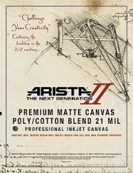 product Arista-II Premium Inkjet Canvas - 50 in. x 35 ft. Roll