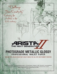 product Arista-II Metallic Glossy Inkjet Paper - 252gsm 11x17/20 Sheets