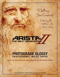 product Arista-II RC Glossy Inkjet Paper - 252gsm 11x14/20 Sheets
