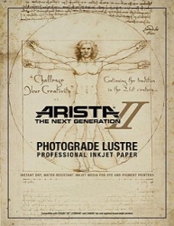 Arista-II Photograde Instant Dry Inkjet Paper <br>8 inch x 32 ft. Roll - Lustre