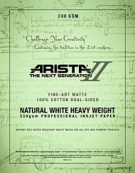 product Arista-II Fine Art Natural Cotton Matte Inkjet Paper - 330gsm 44 in. x 50 ft. Roll