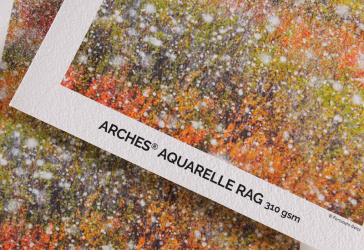 Canson Arches Aquarelle Rag 310gsm 17x22/25 Sheets - Inkjet Paper