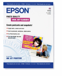 Epson Photo Quality Inkjet Cards A6/50 Sheets
