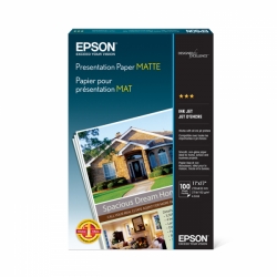 product Epson Presentation Matte Inkjet Paper - 102gsm 11x17/100 Sheets