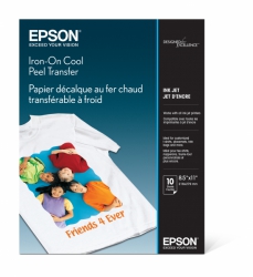 product Epson Iron-On Cool Peel Inkjet  Transfer Paper 8.5x11/10 Sheets