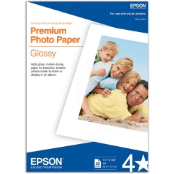 product Epson Premium Photo Paper Glossy -  256gsm 11.7x16.5/20 Sheets (A3 Size)