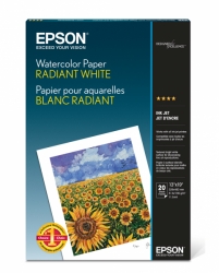 Epson Watercolor Radiant White Inkjet Paper - 13x19/20 Sheets