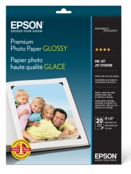 Epson Premium Photo Paper Glossy 8x10/20 sheets Borderless (formerly know as Premium Glossy Photo Paper)
