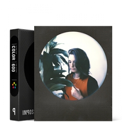 Impossible Instant Color Film with Round Black Frames for Polaroid 600 Type Cameras - 3.5x4.2