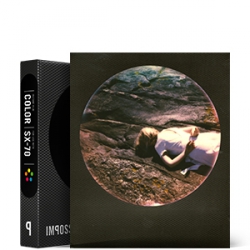 Impossible Instant Color Film with Round Black Frames for Polaroid SX-70Type Cameras - 3.5x4.2