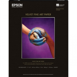 product Epson Velvet Fine Art Inkjet Paper - 260gsm 17x22/25 Sheets