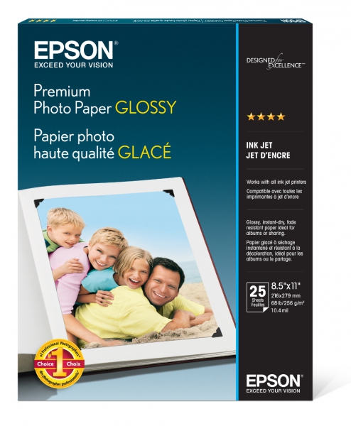 Epson Premium Photo Paper Glossy 8.5x11/25 sheets (formerly know as Premium Glossy Photo Paper)