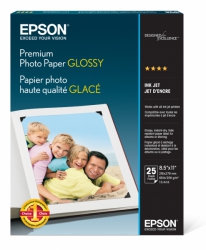product Epson Premium Photo Paper Glossy - 256gsm 8.5x11/25 Sheets