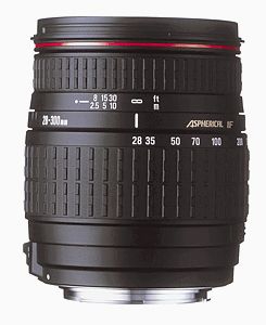 Sigma 28-300mm f/3.5-6.3 Autofocus Aspherical IF Compact Hyperzoom Lens for Sigma