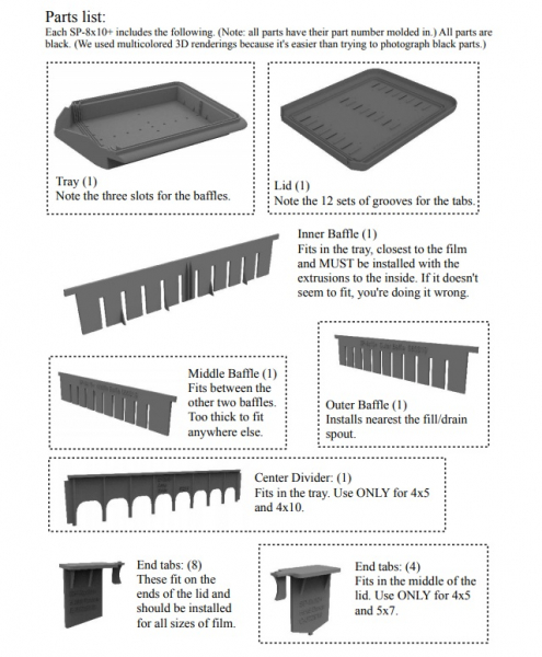 SP-8x10 daylight processing tray – Stearman Press LLC