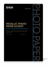 product Epson Metallic Glossy Inkjet Paper - 257gsm 8.5x11/25 Sheets 