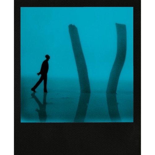 polaroid film blue