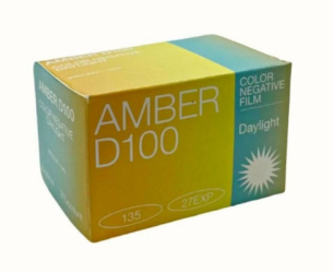 product Amber D100 100 ISO Color Negative Movie Film 35mm x 27exp.