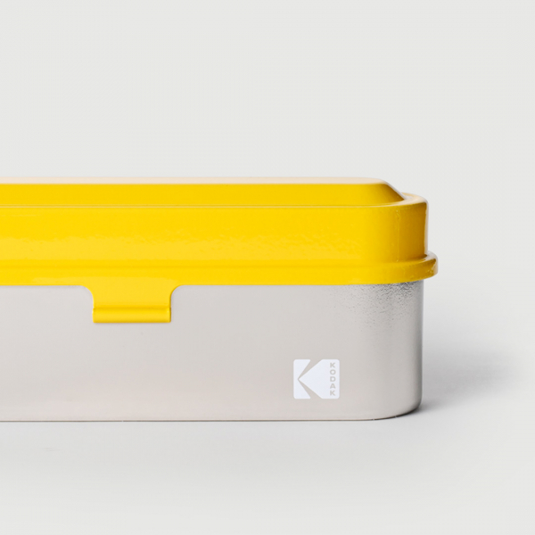 Kodak 35mm Steel Case Yellow/Silver - Holds 5 Rolls of Film