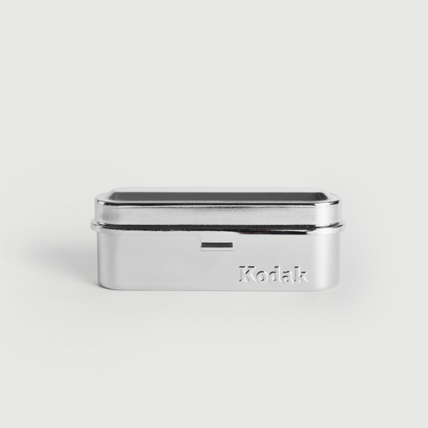 Kodak Steel 35mm Film Case Silver/Silver - Holds 5 Rolls of Film