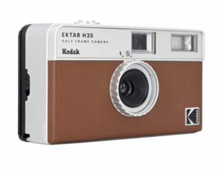 product Kodak Ektar H35 Half Frame 35mm Camera With 22mm Lens F/9.5 and Flash - Brown Color