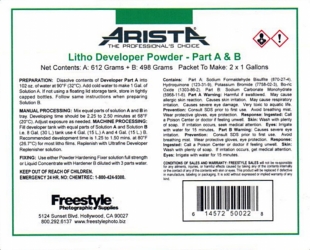 Arista Premium Liquid Paper Developer 32 oz. (Makes 1.25-2.5 Gallons)