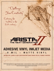 Arista-II Adhesive Vinyl - 24" x 60' Roll 