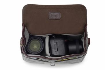 ONA Bowery Canvas Camera Bag and Insert - Smoke Gray 