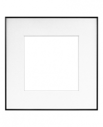 Framatic Fineline 8x8 Black Frame with Single 5x5 Mat