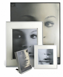 product Framatic Fineline 8x10 White Frame with 5x7 Shadow Mat