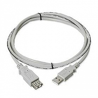 Ziotek USB 2.0 Extension Cable Type A male to Type A female 3 feet - Beige