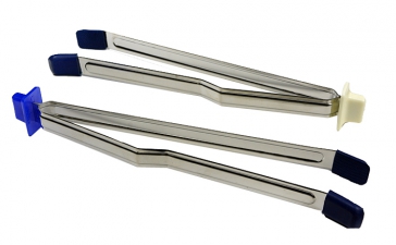 Kalt Plastic Print Tongs with Rubber Tips (2-Pack)