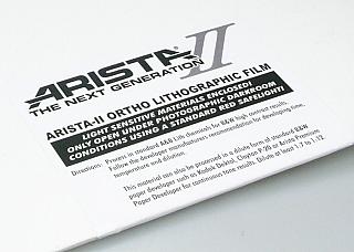 Arista-II Ortho Litho Film <br>8x10/50 sheets