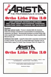 product Arista Ortho Litho Film 3.0 - 14x17/10 Sheets