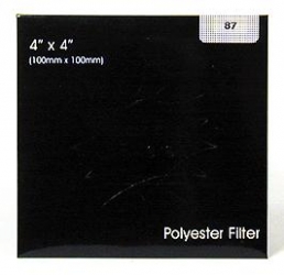 Lee 4x4 Filter for Gel Snap - Infrared 87 100x100mm, Opaque