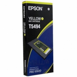 Epson Stylus Pro 10600 Yellow Ink Cartridge UltraChrome, T549400 (500ml)