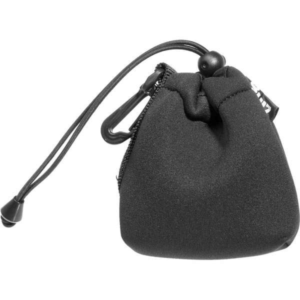 Zing Small Drawstring Pouch Black with Black trim