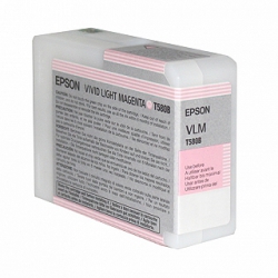 product Epson UltraChrome K3 Vivid Light Magenta Ink Cartridge (T580B00) for 3880 Inkjet Printer - 80ml