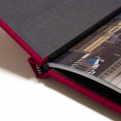 Pinchbook Photo Book - 12x12 Black Cloth with Window 