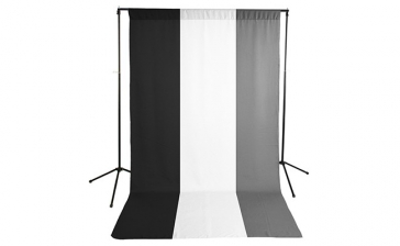 product Savage Economy Background Support Stand with White, Black and Gray Backdrops