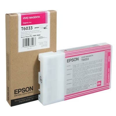 Epson UltraChrome K3 Vivid Magenta Cartridge (T603300) for Stylus Pro 7880/9880 - 220ml