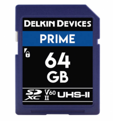 product Delkin Prime 64GB SDXC USH-II Memory Card